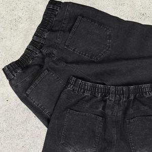 Pantalones Vaqueros Holgados Personalizados para Mujer, Estilo Desgastado, Nueva Colección 2026, Corte Holgado, Color Sólido, con Bolsillos Laterales - Product Image 3