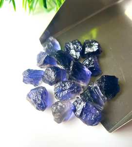 Cristales de Iolita Azul Natural, Piedra Preciosa en Bruto, Piedra Curativa Azul Violeta para la Fabricación de Joyas, Suministro al por Mayor - Product Image 6