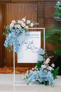 THAF-018 Venta al por Mayor de Tallos de Orquídea Phalaenopsis Artificiales Realistas al Tacto, Orquídea de Látex Azul para Decoración de Hogar, Bodas y Hoteles - Product Image 5