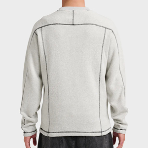 High Quality Custom Design Sweatshirt Cotton <b>Blend</b> Soft Warm Fabric Comfortable Everyday Wear - Product Image 2