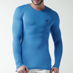 Chemises de compression en tissu sergé haute performance pour l'entraînement et la course à pied, tissu doux, extensible, anti-rides, léger - Product Image 2