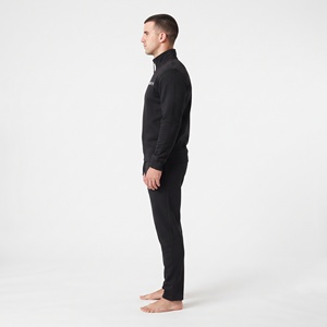 Ensemble de survêtement décontracté pour homme, demi-zip, 2 pièces, idéal pour le fitness et le jogging, qualité supérieure, vente en gros personnalisée - Product Image 3