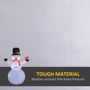 Pupazzo di Neve Gonfiabile Gigante da 3,6 Metri con Luci LED Rotanti, Decorazione Natalizia da Giardino per Uso Interno ed Esterno - Product Image 5