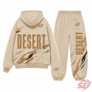 Custom <b>Men</b> Hoodie Sweat Set Autumn 100% Cotton 320g Tracksuit Casual Streetwear OEM ODM Wholesale - Product Image 2