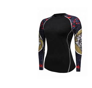 Rashguard de compression MMA à manches longues pour hommes Design de sublimation personnalisable Tissu respirant en gros Compression de grande taille - Product Image 5