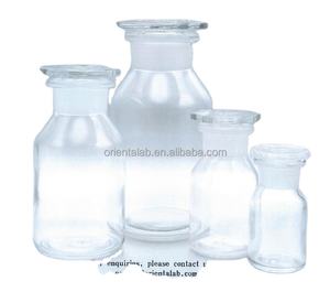 Uni-mex OEM botellas de reactivo personalizadas, vidrio de soda de boca ancha con tapón de vidrio - Product Image 1