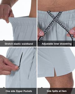 Shorts de sport pour homme respirants, pour la course à pied, la gym, la musculation, avec logo personnalisé, 5 pouces, décontractés, vêtements de sport pour homme - Product Image 2