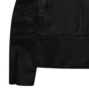 Men’s Black <b>Suede</b> <b>Leather</b> <b>Jacket</b> for Men Shirt Collar Zip Front Slim Fit Casual Premium Custom Fashion Winter Outerwear Clothing - Product Image 3