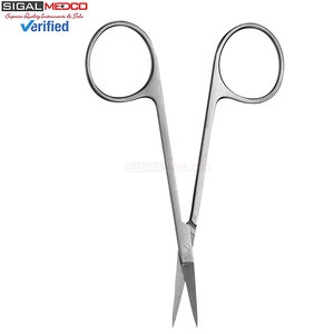 กรรไกรตัดเส้นเลือดแบบตรง 11.5 ซม. / 4.5 นิ้ว สแตนเลสสตีล เครื่องมือผ่าตัดขนาดเล็กแบบแมนนวล ความแม่นยำสูง ได้รับการรับรองมาตรฐาน CE - Product Image 3