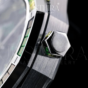 นาฬิกาเพชรหรูหราหลากสีสำหรับผู้ชาย นาฬิกาเพชรหลากสีสำหรับผู้ชายหรือผู้หญิง สไตล์ฮิปฮอปทันสมัย - Product Image 3