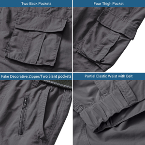 Pantalon de randonnée pour homme, imperméable, élastique, multi-poches, pour la chasse et les activités de plein air - Product Image 5