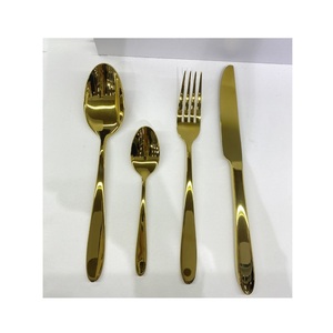 Juego de Cubiertos de Acero Inoxidable de Diseño Moderno al por Mayor con Mango de Bambú, Pulido Espejo, para Restaurante, Hotel y Hogar - Product Image 2