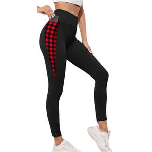 Womens High Waisted Yoga Pants with Pockets Sunflower Print Fitness Leggings <b>Tummy</b> <b>Control</b> Workout Tights Athletic Gym Apparel - Product Image 2