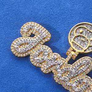 Pendentif Jordan Iced Out en argent plaqué 935 avec serti clos en moissanite, style hip-hop, unisexe, cadeau - Product Image 4