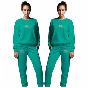 Ensemble de survêtements pour femmes à manches longues au design unique, vêtements de mode en coton, ensembles pour femmes, impression personnalisée, ensemble 2 pièces pour femmes - Product Image 3