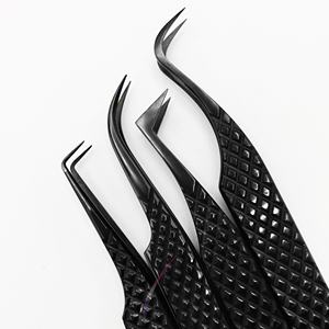 Pinzas para Pestañas RMI con Punta de Fibra de Plasma Negra, Pinzas para Volumen de Pestañas, Pinzas de 90 Grados para Extensión de Pestañas - Product Image 5
