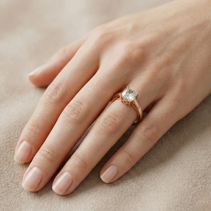2 CT IGI Certified <b>Cushion</b> Cut Lab Grown Diamond <b>Wedding</b> Engagement Party <b>Ring</b> 9k Solid Gold Rhodium Plated Gift Women OEM ODM - Product Image 2