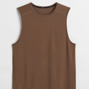 Wholesale Custom Cotton Solid <b>Stringer</b> Gym <b>Vest</b> Fitness Singlet Workout Muscle Bodybuilding <b>Men's</b> Tank Top with Button Diamonds - Product Image 2