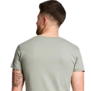 เสื้อยืดคอกลมทรงปกติสำหรับผู้ชาย แขนสั้น สไตล์มินิมอลลำลอง ใส่ได้ทุกวัน รับผลิตตามสั่ง ขายส่ง เสื้อยืดผ้าคอตตอนเจอร์ซีย์ เสื้อผ้าพื้นฐาน ผลิตแบบ OEM - Product Image 6
