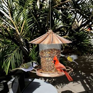 Mangeoire à oiseaux pour jardin avec couvercle pour attirer les oiseaux chanteurs et autres créatures ailées - Product Image 4
