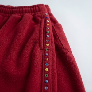 <b>Women's</b> Crimson Red Wide Leg Sweatpants Mid Waist Elastic Casual <b>Lounge</b> <b>Trousers</b> Loose Fit Polyester/Cotton Quick Dry Breathable - Product Image 4