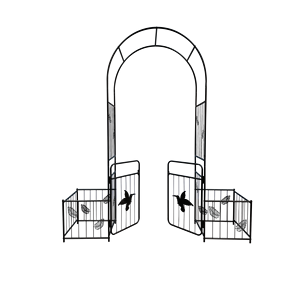 Arco da Giardino in Metallo per Matrimoni all'Aperto, Modello B, per Pergolati e Supporto per Piante Rampicanti, Eventi e Feste - Product Image 5