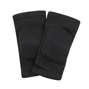 Genouillères respirantes en tricot pour la protection au volleyball, unisexe, à enfiler, utilisables toute l'année, protection complète - Product Image 1