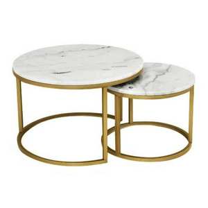 Table basse moderne dorée avec motif gravé pour la maison, le salon, les villas, décoration de sol, mobilier métallique pour la maison - Product Image 4