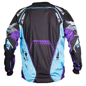 Camiseta de paintball de doble capa, de tela de malla con puntos, de alta resistencia, con estampado personalizado completo para campeones de paintball. - Product Image 6