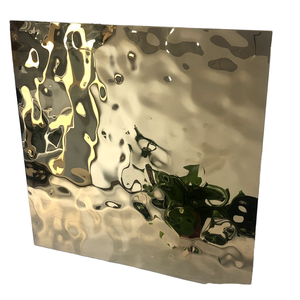 Espejo de placa de acero inoxidable decorativo con ondulación de agua personalizada 304 316L proporcionado GB Construction 300 Series <span class=keywords><strong>102</strong></span> - Product Image 2