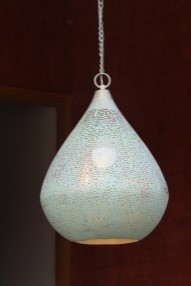 Lámpara colgante de diseño artesanal, luz blanca cálida, forma de campana grande, montada en el techo, para comedor y sala de estar - Product Image 2
