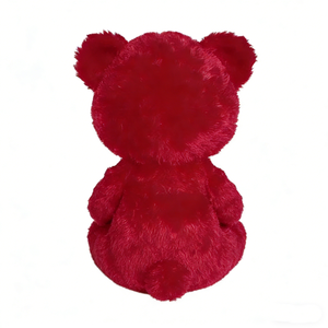 Oso de peluche rojo personalizado, oso de peluche rojo escarlata rizado, muñeco de oso de San Valentín, oso de peluche romántico y suave. - Product Image 2