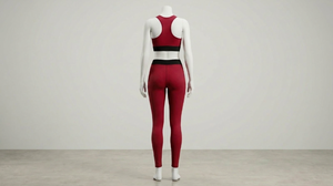 Ensemble de yoga sans couture pour femmes, soutien-gorge de sport et leggings taille haute, tenue de sport respirante - Product Image 2