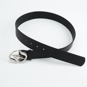 Ceinture en cuir de vachette pour femme, nouvelle collection, décontractée, passe-partout, avec boucle lisse, style coréen simple et tendance, longueur personnalisable, en stock - Product Image 4