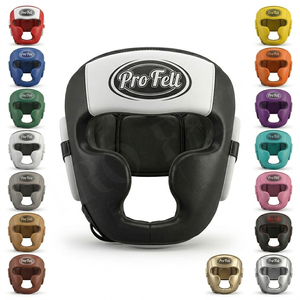 หมวกป้องกันศีรษะสำหรับชกมวยแบบเต็มใบหน้า Pro Felt Custom Made Style สำหรับฝึกซ้อม MMA และกีฬาต่อสู้แบบมืออาชีพ - Product Image 1