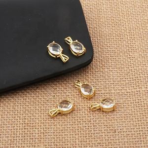 Vente en gros de mini breloque en cristal de quartz plaqué or pendentif en pierre précieuse fabriqué à la main pour la conception de bijoux de mode fournitures d'artisanat - Product Image 4