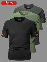 Camiseta deportiva de verano para hombre, talla europea, 3D, informal, transpirable, de secado rápido, 180 gramos, tejido holgado - Product Image 3