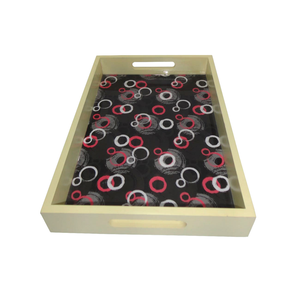 Bandeja de Servir Rectangular de Madera MDF Hecha a Mano en India, Bandejas de Servir de Madera para el Hogar a Bajo Precio, Bandeja para Alimentos al por Mayor - Product Image 1
