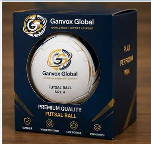 ลูกฟุตซอล Ganvox Global ขนาด 4 วัสดุ PU สำหรับฝึกซ้อมและแข่งขันในร่ม ทนทาน น้ำหนัก 0.41-0.44 กก. - Product Image 4