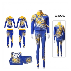 Custom Training <b>Dance</b> Warmup Sets <b>Dance</b> Practice Wears Tracksuits Bra Legging Shorts <b>Bag</b> Cheerleading Skirts Warmup Uniform - Product Image 5