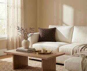 Manta de punto crema, color sólido, estilo nórdico, hecha a mano, de lana y acrílico, decoración para el hogar, forma ovalada, cierre tipo sobre. - Product Image 3