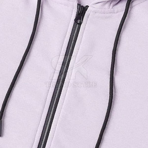 Sweat-shirt à capuche uni pour homme, fermeture éclair intégrale, qualité supérieure, nouveau design, 100% coton, prix avantageux - Product Image 6