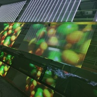 Affichage d'intérieur de haute transparence LED de conception légère d'écran ultra mince de P5 pour des projets publicitaires créatifs