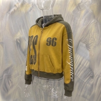 Sweat-shirt à capuche zippé SnowGrace, manches raglan, imprimé lettres, streetwear homme, vêtements d'automne