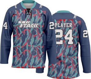 Maillots de hockey sur glace personnalisés sublimés respirants, cousus, pour adultes unisexes, qualité supérieure, vente en gros - Product Image 3