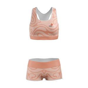 Conjunto de Yoga de 2 Piezas Personalizado para Mujer, Sujetador Deportivo y Pantalones Cortos, Conjunto de Entrenamiento para Fitness y Entrenamiento en Interiores y Exteriores - Product Image 4