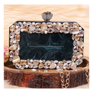 Pochette de soirée en résine époxy pour femme Sac à main et sac en résine Accessoires élégants - Product Image 1