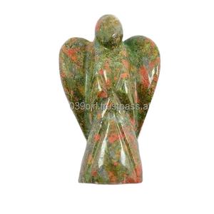 Cristales naturales más vendidos, piedra curativa tallada a mano, piedras preciosas, cristales de ágata, alas de ojo de Tigre, ángel pequeño a la venta - Product Image 4