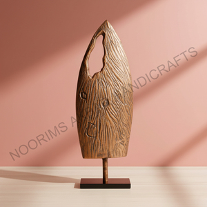 Escultura Abstracta de Madera Hecha a Mano, Arte Rústico Tallado, Decoración para Mesa de Sala de Estar - Product Image 4
