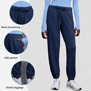 Pantalon de jogging taille haute à sublimation, motif imprimé intégral, unisexe, extensible, 100 % coton, écologique, prix abordable - Product Image 3